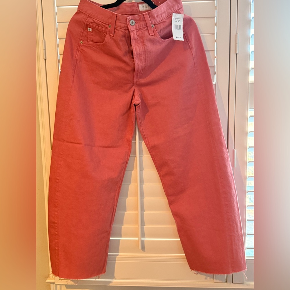 AG Adriano Goldschmeid Hattie Crop High Rise Barrel Jeans - Picture 2 of 8